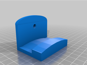 tambourine wall hook mount 3d print model - Mito3D