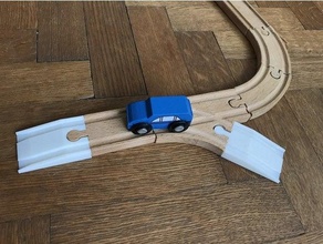ramp - brio ikea wooden train track compatible ebay kaufland kmart lidl lilabo playtive rail railway thomas toy wood 3d print model - Mito3D
