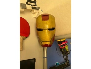 iron man helmet wall mount ironman 3d print model - Mito3D