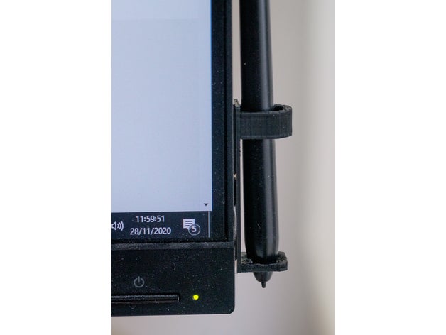 tablet grafikler dolma kalem Kulp destek Görüntüle porte Wacom bambu intuos 3D print model - Mito3D