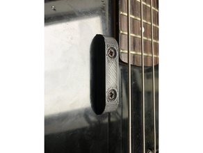 bass guitar thumb rest customizer thumbrest electric 3d print model - Mito3D