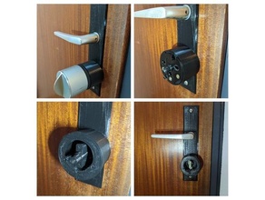 danalock v3 universal adapter key danalockv3 door doorlock doorplate smarthome 3d print model - Mito3D