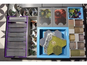 mago cavaleiro inserir avec toutes les extensões jogo tabuleiro acessórios inserções organizador 3d print model - Mito3D