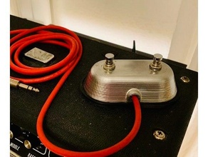 2 button pedal recinto pára choque estilo amps stompbox 3d print model - Mito3D