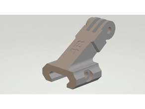 gopro pictanny mount 90 degree turn picatinny 3d print model - Mito3D