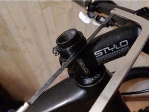 scie métaux guider anneaux vélo carbone fourchette pilotage tube 3d print model - Mito3D