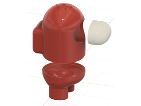 among us salt pepper pot shacker shaker 3d print model - Mito3D