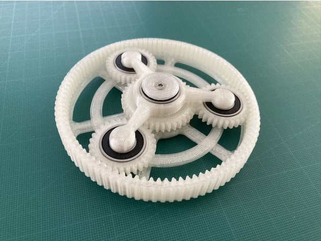 épicycloïdal agiter fileur main jouet 3D print model - Mito3D