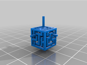 oskar cubo solución 3d laberinto rompecabezas 3d print model - Mito3D