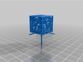 large maze cube solution 3d puzzle 3d print model - Mito3D