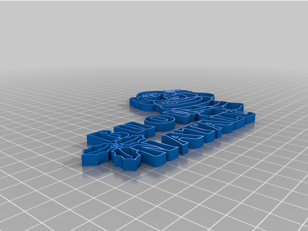buon natale 3D print model - Mito3D