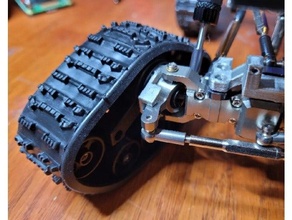 wpl track adapter metal axles 116 crawler rc tracks snow 3d print model - Mito3D