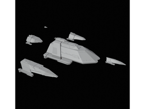 tholian fasa gorn ships star trek starship parts kit expansion 9 bash miniatures model spaceship toy 3d print model - Mito3D