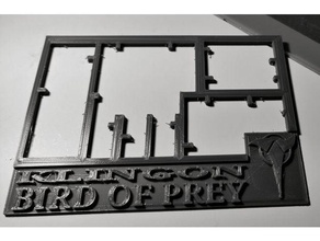 bird prey card christmas enterprise gift kit klingon startrek 3d print model - Mito3D