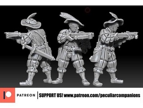 human - imperium crossbowman 28mm fantasy imperial miniature patreon peculiar companions wargames warhammer 3d print model - Mito3D