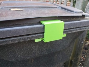 trash lid clip trashcan 3d print model - Mito3D