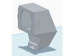 monoprice sélectionner mini v1 Stock style ventilateur buse extrudeuse monter profond gorge mp 3d print model - Mito3D