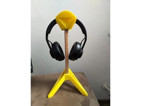 headphones stand headphone hanger holder 3d print model - Mito3D