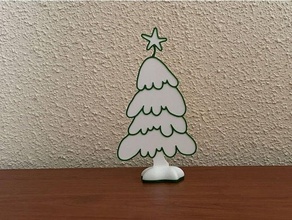 christmas tree snow forest 3d print model - Mito3D