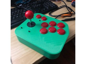 adks - arcade joystick controller support needed buttons game raspberry pi retropie 3d print model - Mito3D