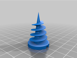 espiral enchufe poliestireno 3d print model - Mito3D