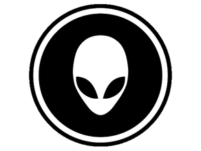 alienware logo brand 3d print model - Mito3D