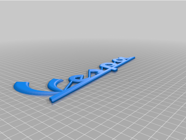 vespa Insignia logo s150 3D print model - Mito3D