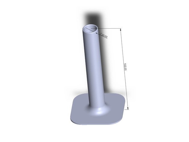 tube vase fleur 3D print model - Mito3D