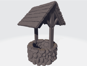 removable roof 28mm dnd dungeons dragons rpg wishing 3d print model - Mito3D