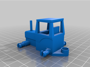 trattore cabina remixare 3d print model - Mito3D
