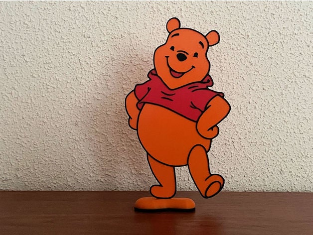 winnie pooh caracter disney pooh winnie winnie pooh 3D print model - Mito3D