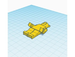 Lego mini figura portachiavi più breve mani Portachiavi 3d print model - Mito3D