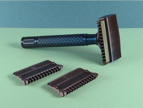 adjustable gem se safety razor blade shave shaver shaving wet 3d print model - Mito3D