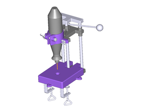 drillstand tuning - 48mm dremel drill stand mini tool 3d print model - Mito3D