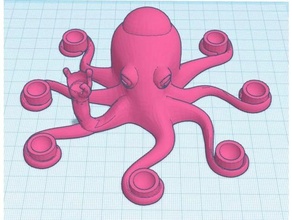 modified octopus menorah menorahsaurus 3d print model - Mito3D