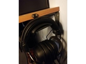 casque musique écouteurs cintre titulaire soutien porta 3d print model - Mito3D