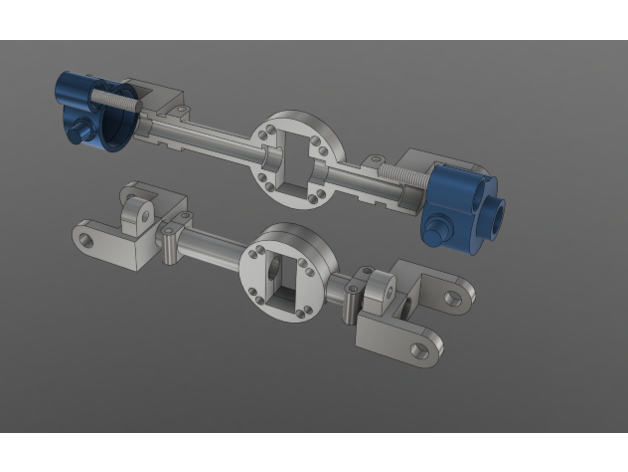 wpl Sturz Rückseite Achse d12 3D print model - Mito3D