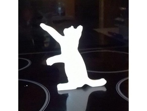 stand up ulaşma kedi sabun kalıp 3d print model - Mito3D