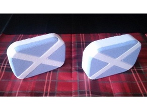 Écosse sautoir baignoire bombe moule drapeau hauts plateaux Écossais 3d print model - Mito3D