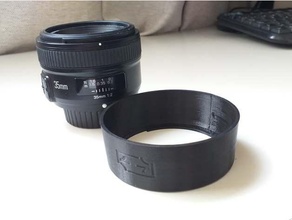 lente capuz 35mm 58 camara Câmera cânone fotografia Instagram Nikon guarda sol foto fotógrafo 3d print model - Mito3D