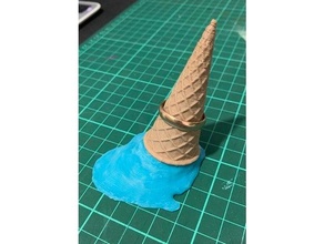 desistiu gelo creme anel suporte solta sorvete joalheria ficar pé 3d print model - Mito3D