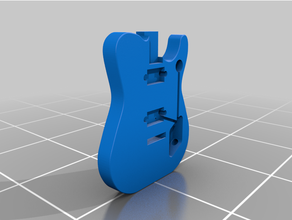 elektrik gitar vücut 3d print model - Mito3D