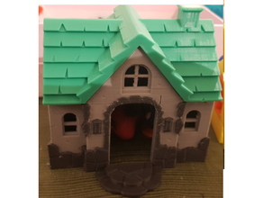 animal crossing horizons player's house multi colour remix 3d print model - Mito3D