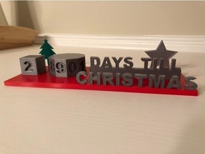 Countdown Weihnachten 3d Drucker 3d print model - Mito3D