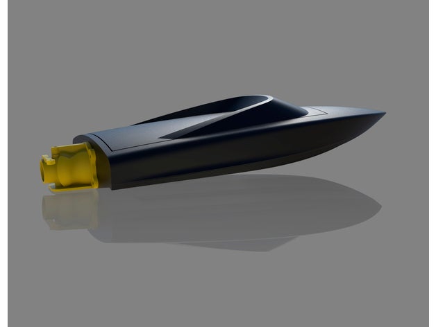 rc jet barco juguete 3D print model - Mito3D