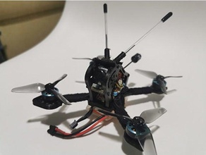 geprc mx3 sparrow soporte antena xm+ 3d print model - Mito3D