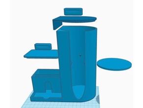 algodón brotes almohadillas organizador remezclar 3d print model - Mito3D