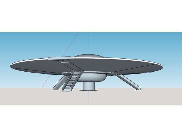 vietato pianeta universo c 58b 1 350th alieno volare piattino retrò robby robot navicella spaziale 3D print model - Mito3D
