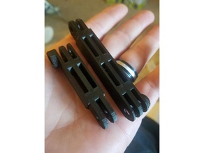 gopro style mount extensions extension 3d print model - Mito3D