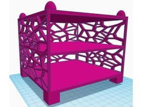 eco shelf remix - stackable drawers 3d print model - Mito3D